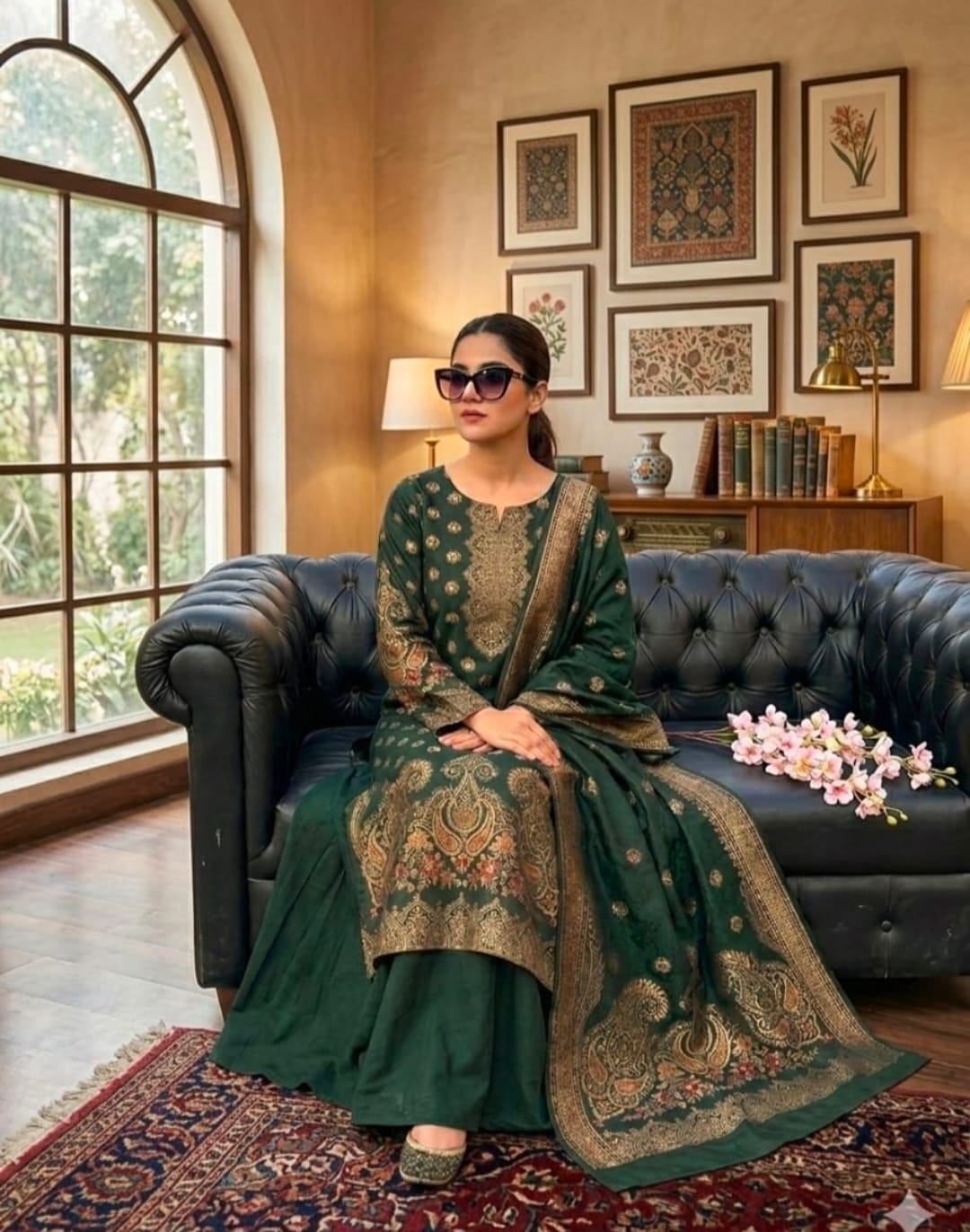 3pc Lawn Jacquard Brosha Dress